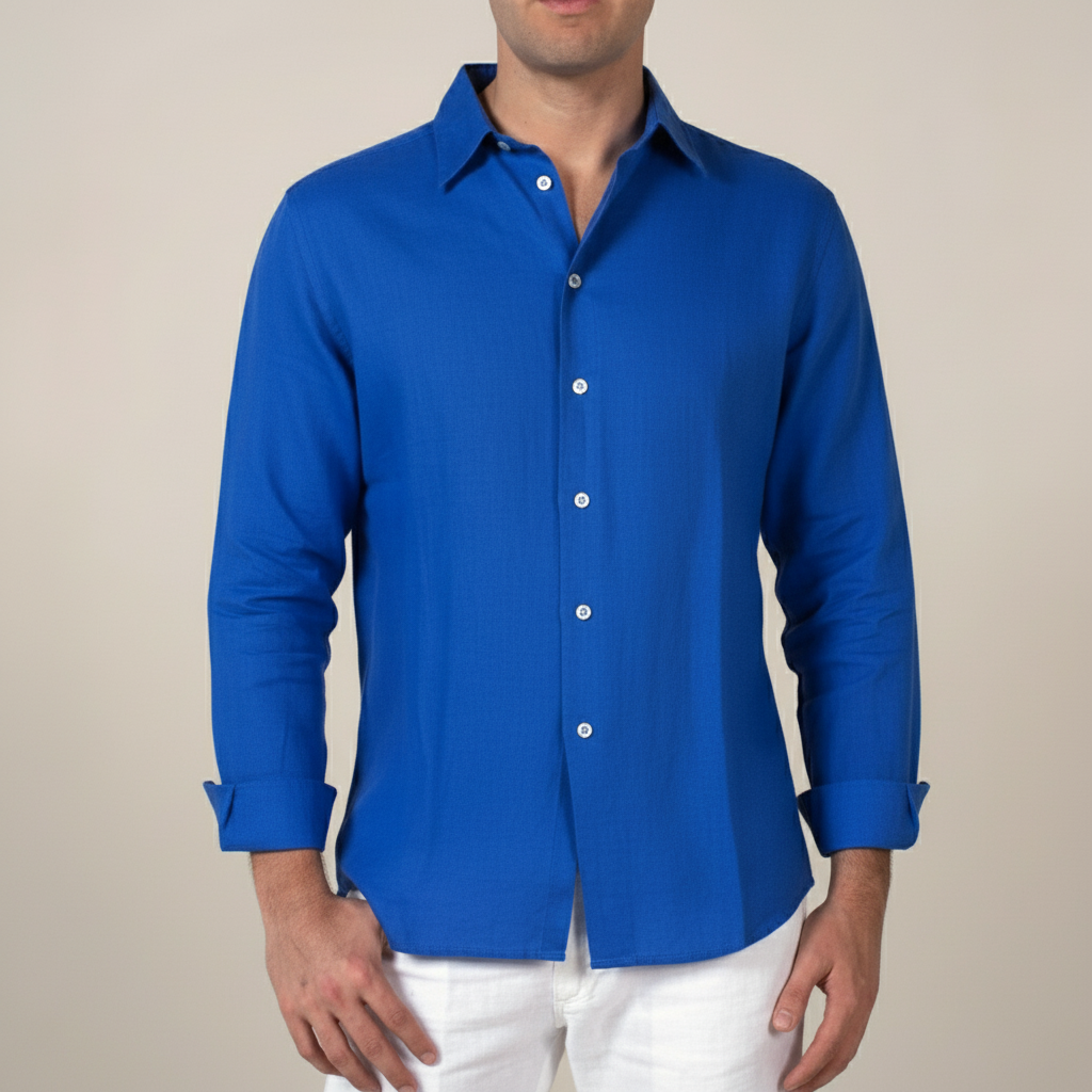 Men's Relaxed Fit Button Front Shirt