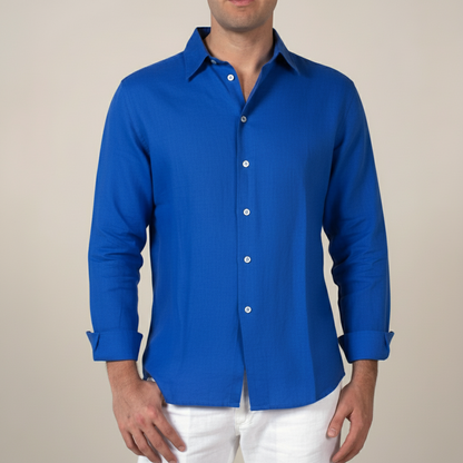 Men's Relaxed Fit Button Front Shirt