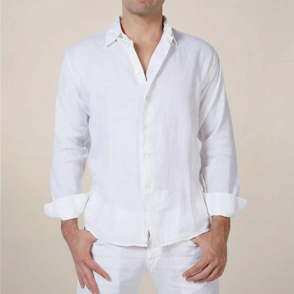 Men's Relaxed Fit Button Front Shirt