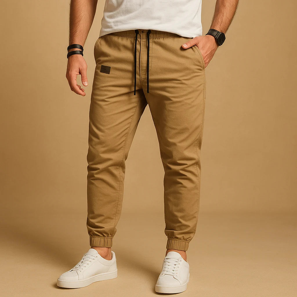 Men's Relaxed Fit Cargo Pants with Multiple Pockets