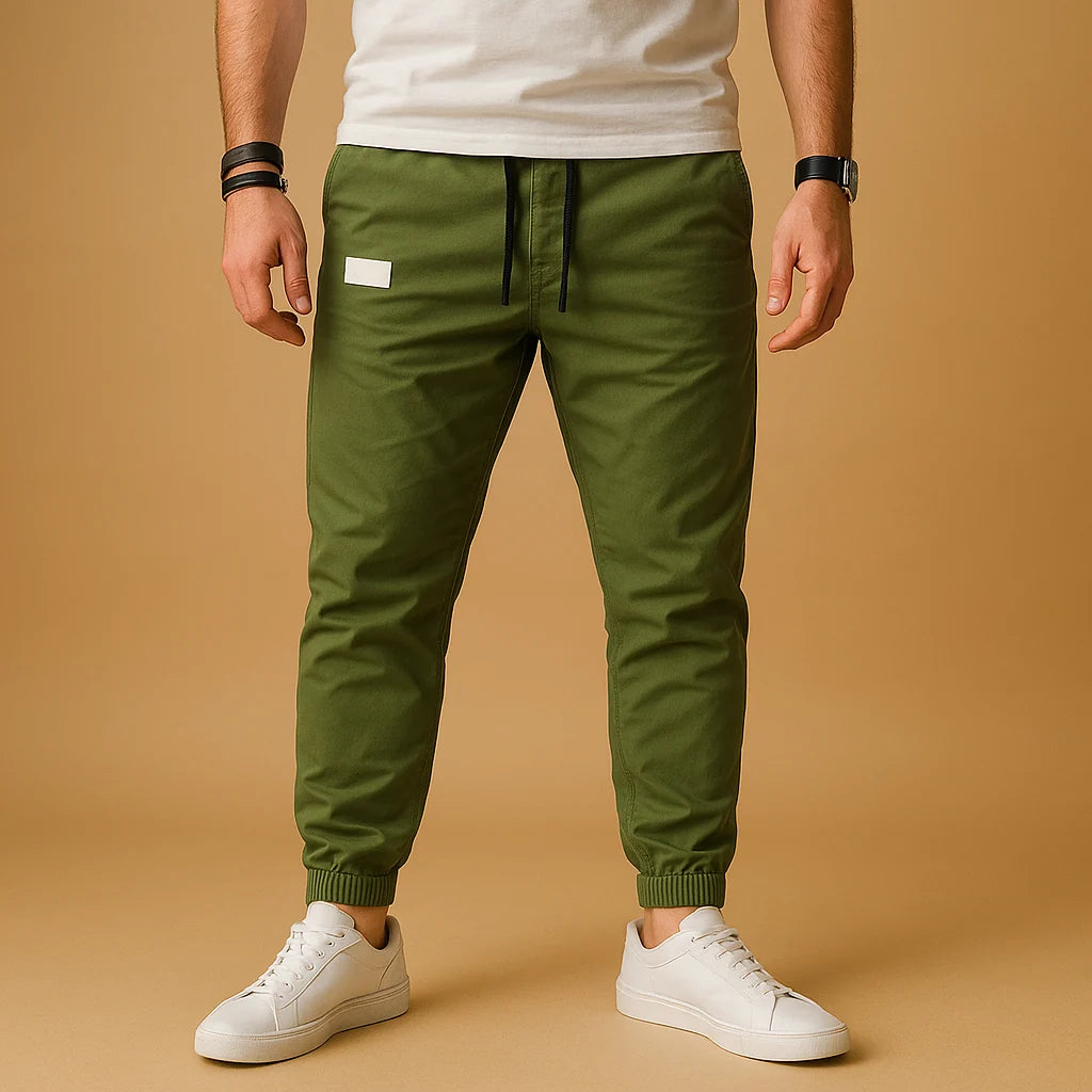 Men's Relaxed Fit Cargo Pants with Multiple Pockets