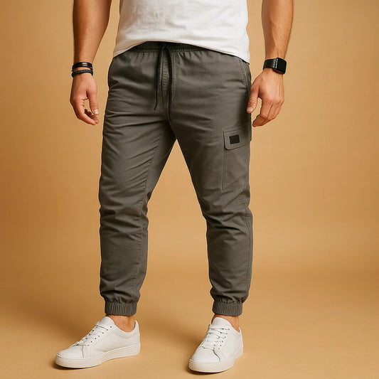 Men's Relaxed Fit Cargo Pants with Multiple Pockets