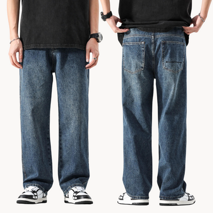 Men's Relaxed Fit Vintage-Inspired Jeans
