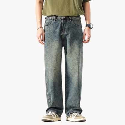 Men's Relaxed Fit Vintage-Inspired Jeans
