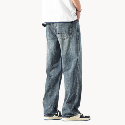 Men's Relaxed Fit Vintage-Inspired Jeans