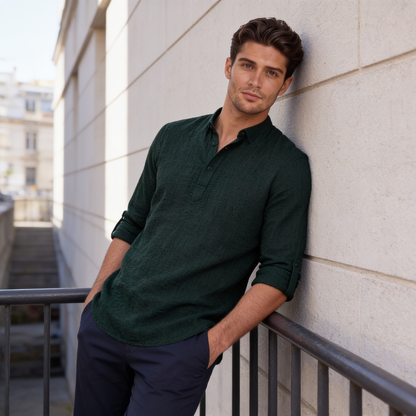 Men's Relaxed Henley Shirt