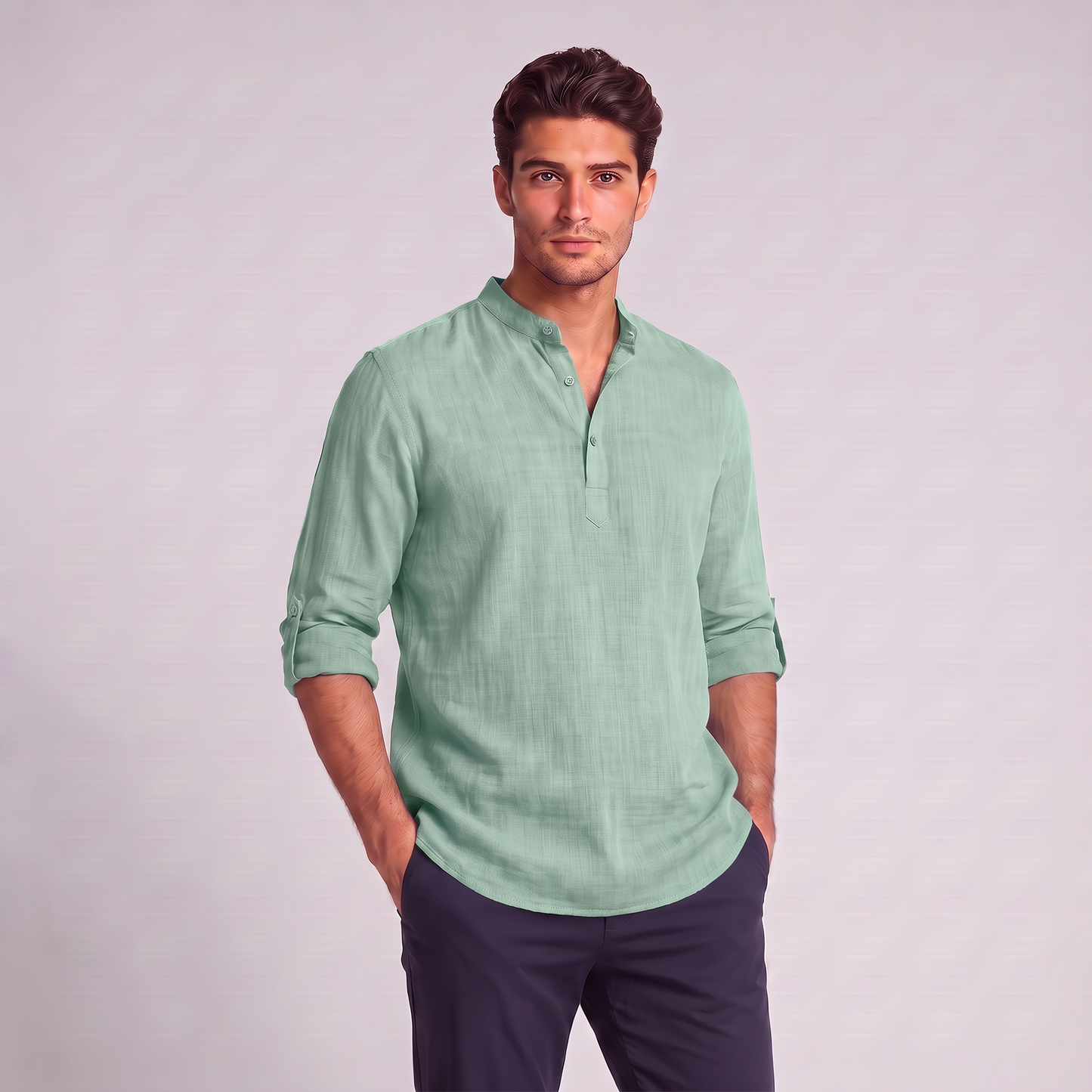 Men's Relaxed Henley Shirt