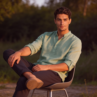 Men's Relaxed Henley Shirt