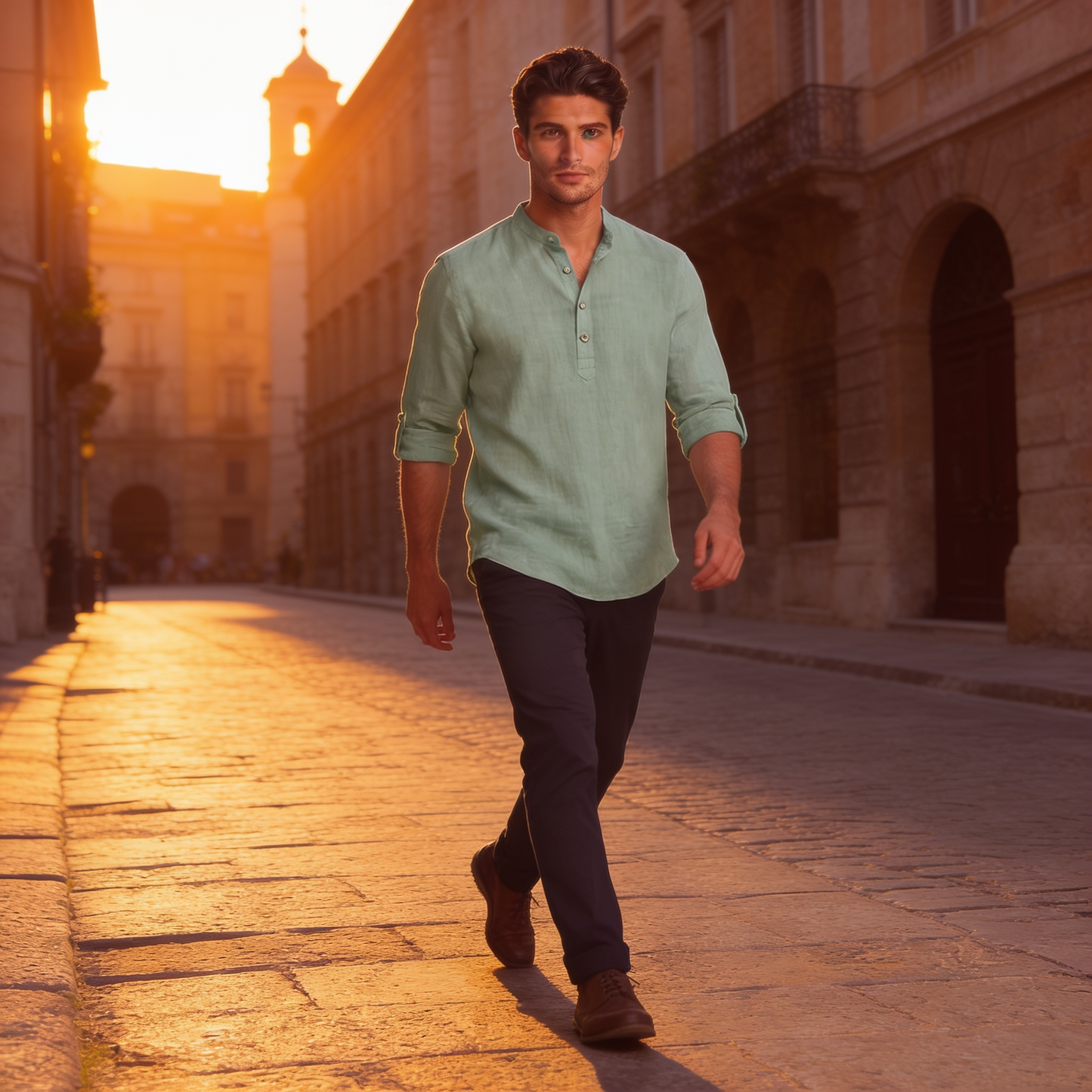 Men's Relaxed Henley Shirt