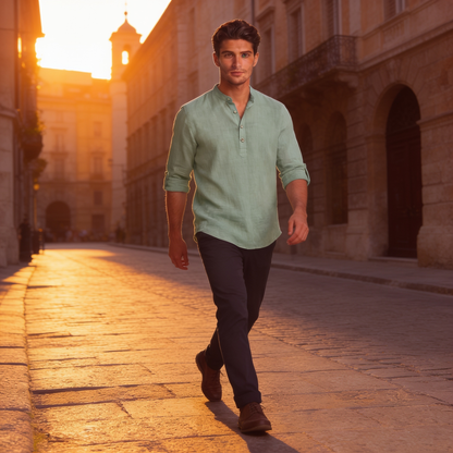 Men's Relaxed Henley Shirt