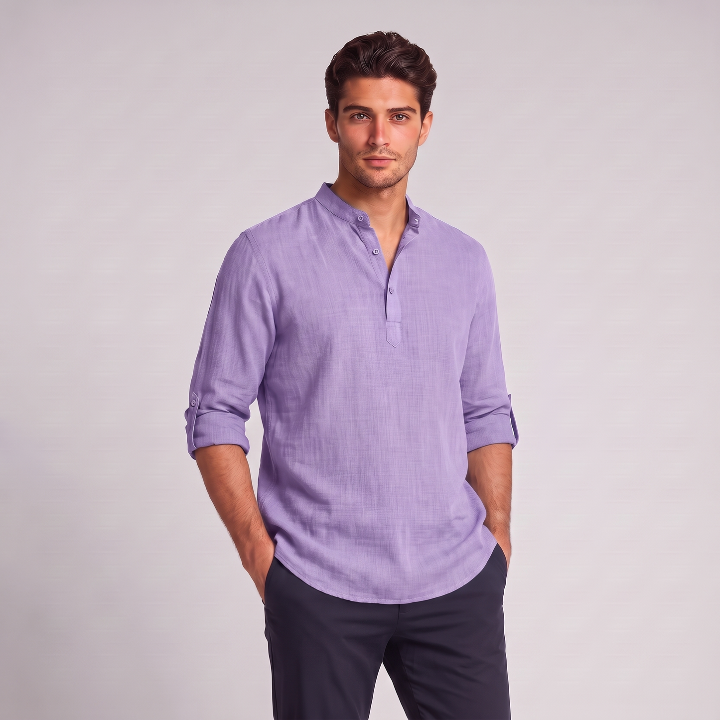 Men's Relaxed Henley Shirt