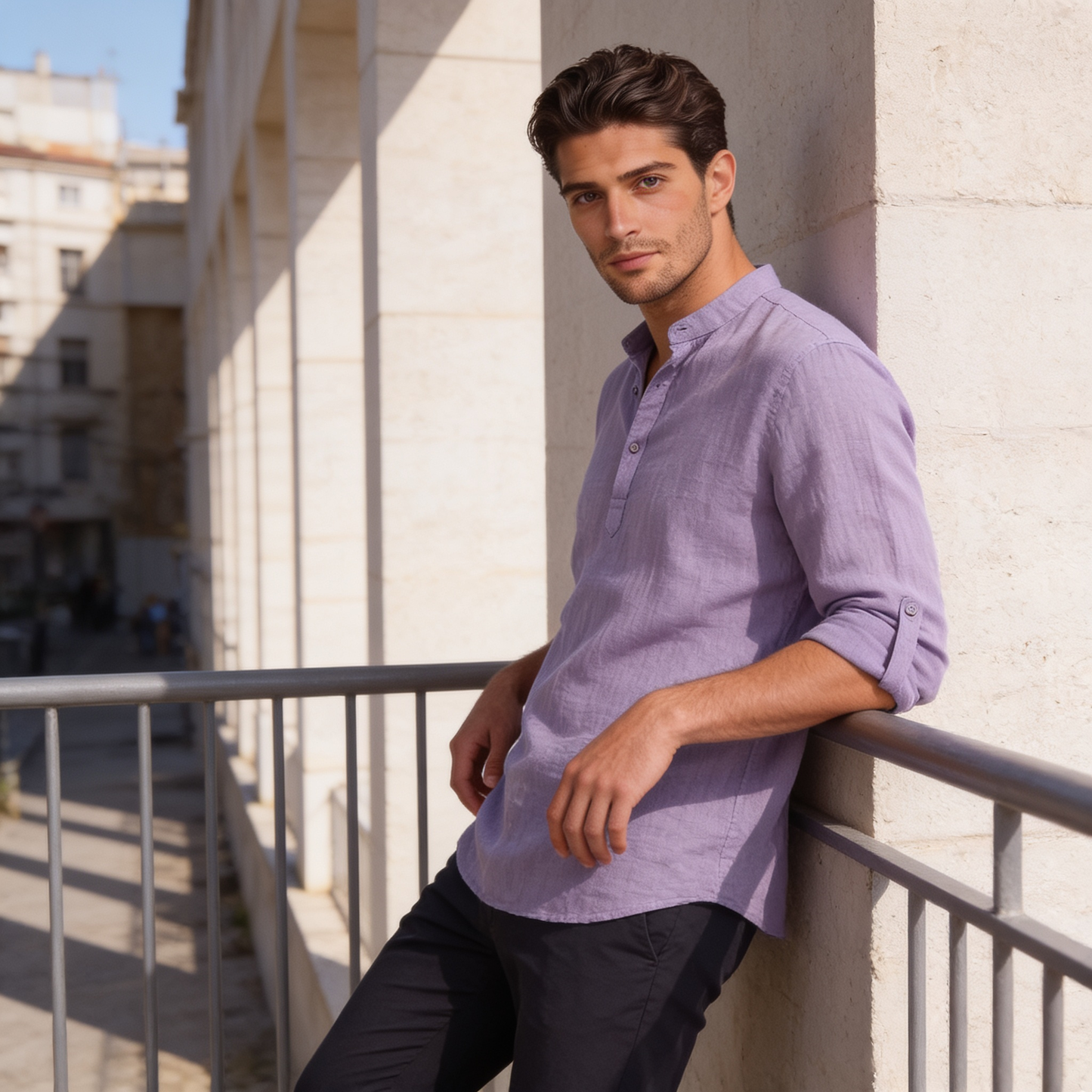 Men's Relaxed Henley Shirt