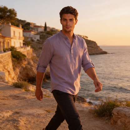 Men's Relaxed Henley Shirt