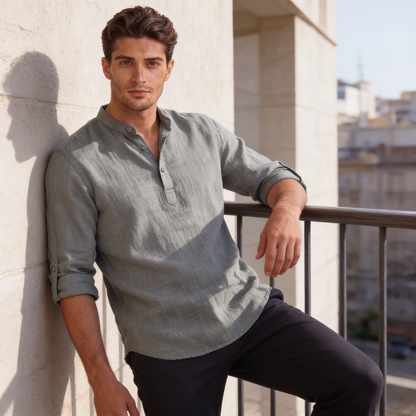 Men's Relaxed Henley Shirt