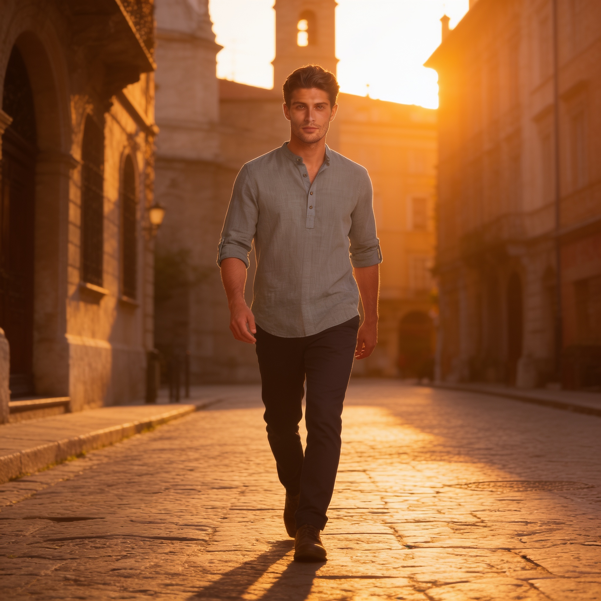 Men's Relaxed Henley Shirt