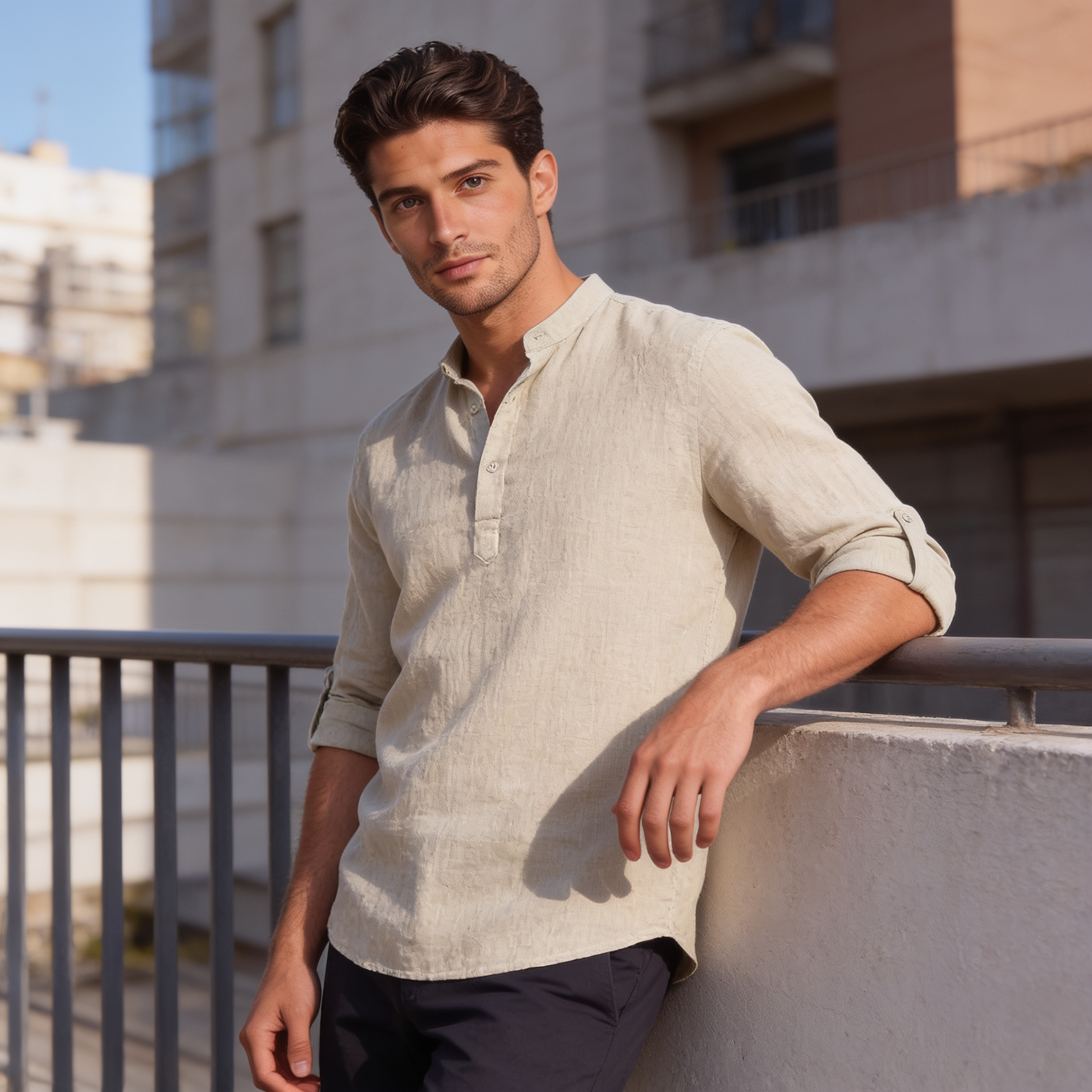 Men's Relaxed Henley Shirt