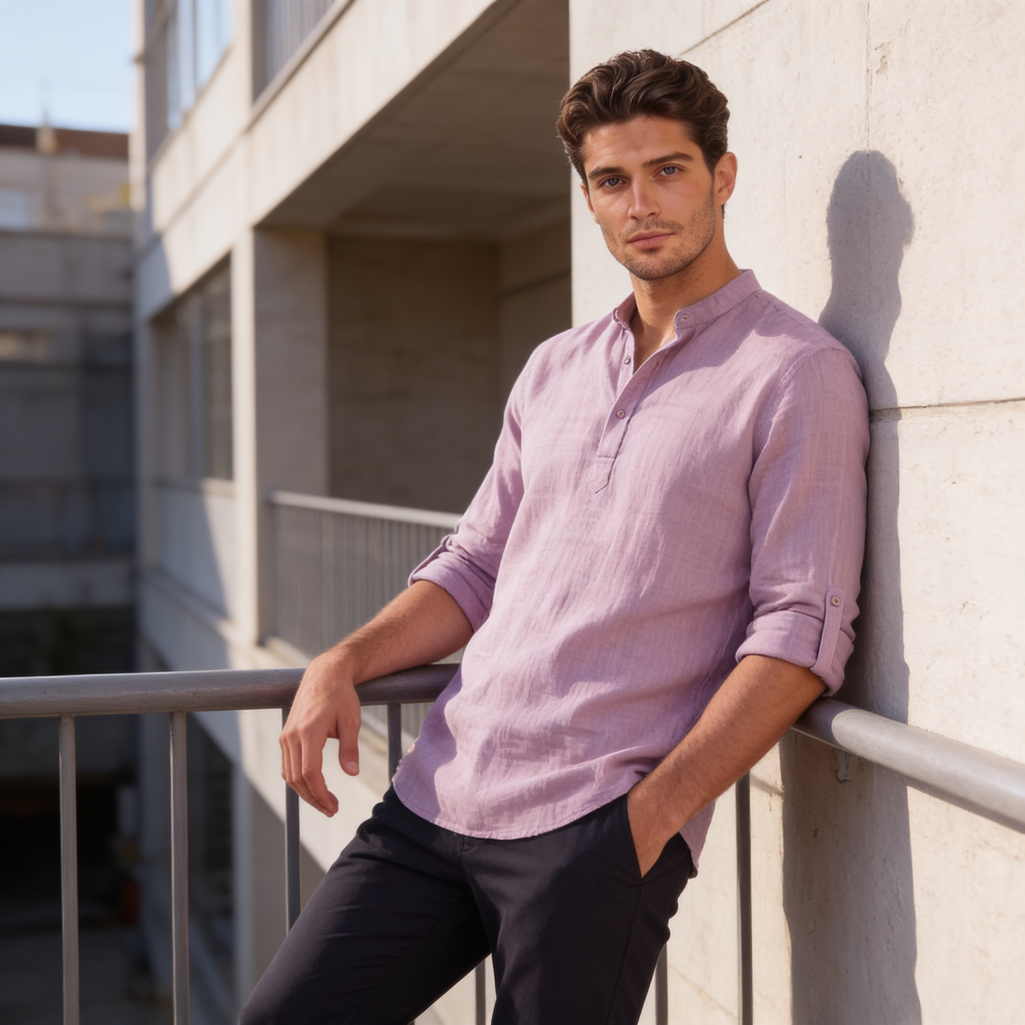 Men's Relaxed Henley Shirt
