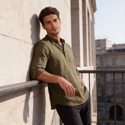 Men's Relaxed Henley Shirt