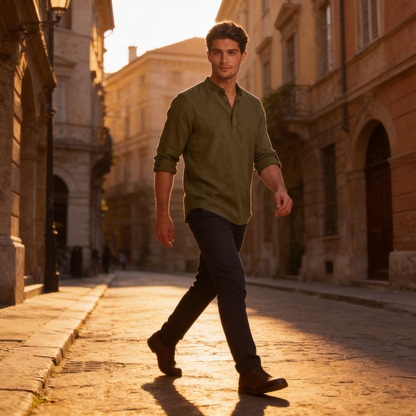 Men's Relaxed Henley Shirt