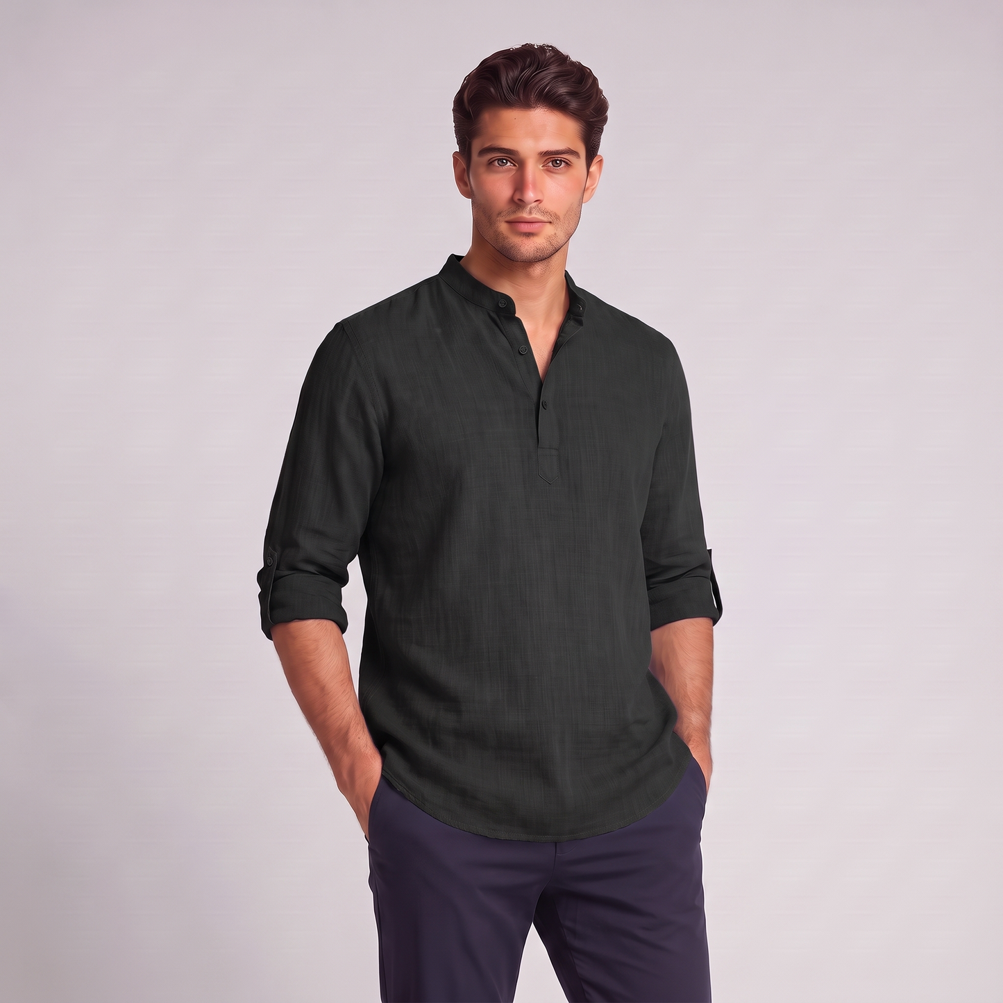 Men's Relaxed Henley Shirt
