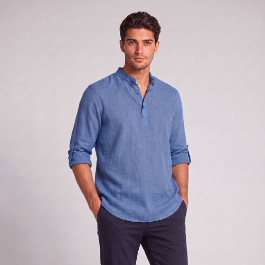 Men's Relaxed Henley Shirt
