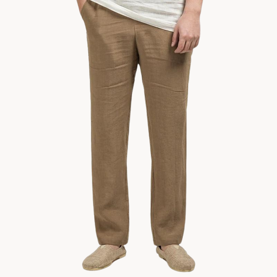 Men's Relaxed Linen Blend Trousers