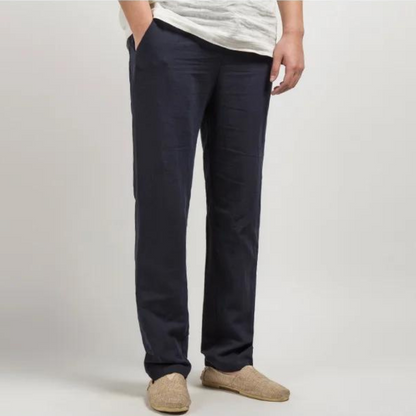 Men's Relaxed Linen Blend Trousers