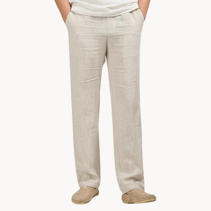 Men's Relaxed Linen Blend Trousers
