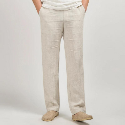 Men's Relaxed Linen Blend Trousers