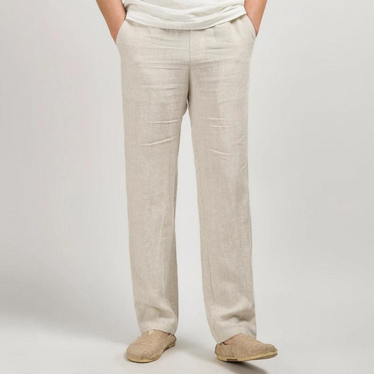 Men's Relaxed Linen Blend Trousers