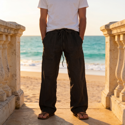 Men’s Relaxed Linen Summer Trousers