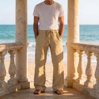 Men’s Relaxed Linen Summer Trousers