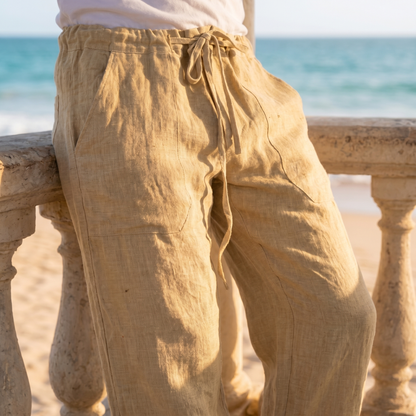 Men’s Relaxed Linen Summer Trousers