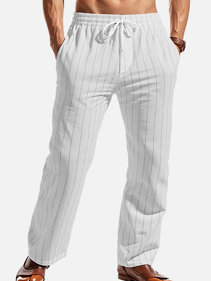 Men's Relaxed Pinstripe Pants