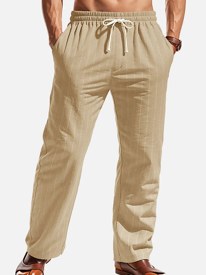 Men's Relaxed Pinstripe Pants