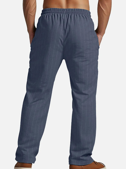 Men's Relaxed Pinstripe Pants