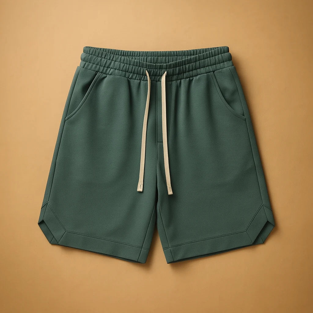 Men's Retro Sport Shorts with Elastic Waistband