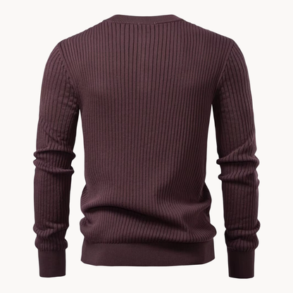 Men's Rib-Knit Henley Shirt