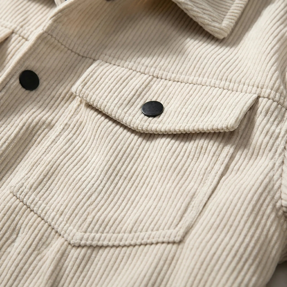 Men's Ribbed Corduroy Jacket Casual Midlayer