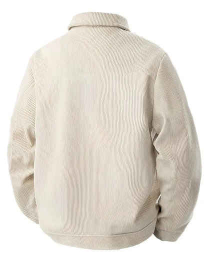 Men's Ribbed Corduroy Jacket Casual Midlayer