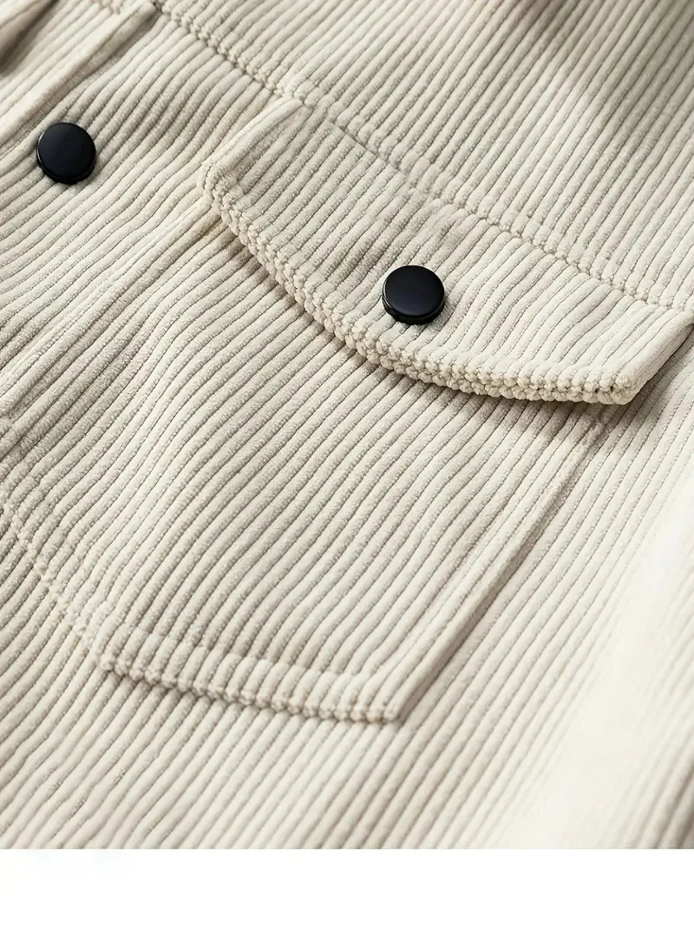 Men's Ribbed Corduroy Jacket Casual Midlayer
