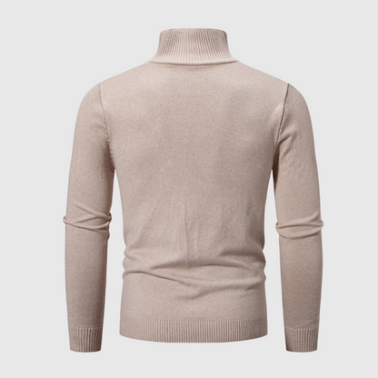 Men's Ribbed Half-Zip Sweater Slim Fit
