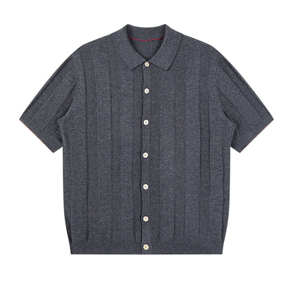 Men's Ribbed Knit Cardigan