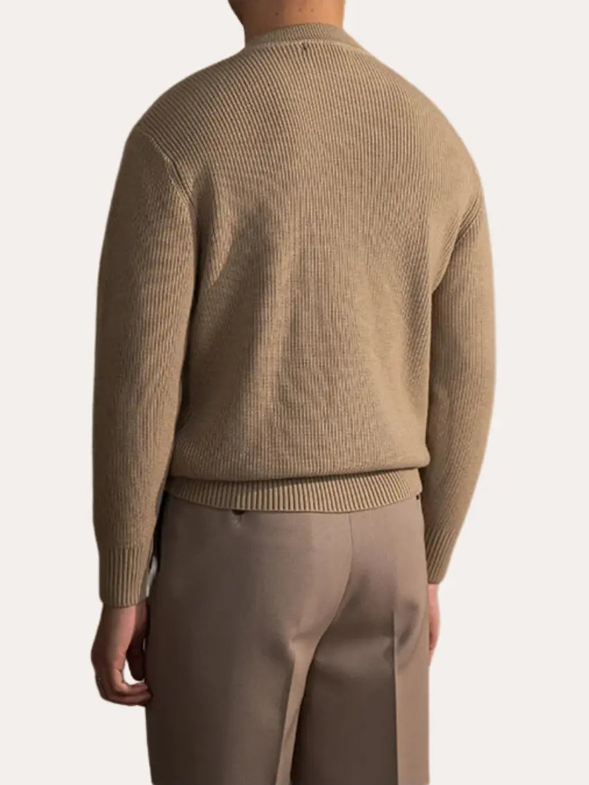 Men's Ribbed O-Neck Sweater