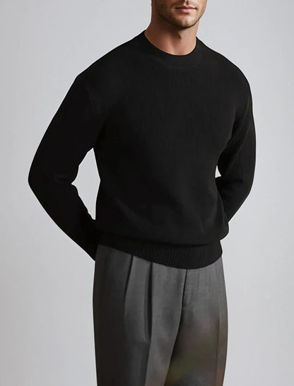 Men's Ribbed O-Neck Sweater