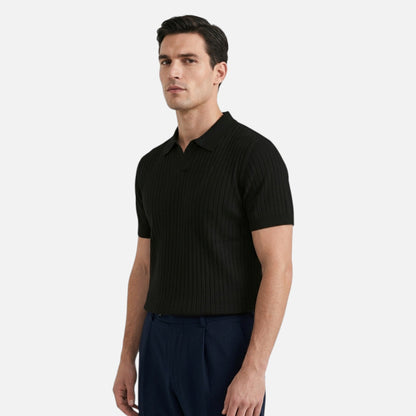 Men's Ribbed Polo Shirt