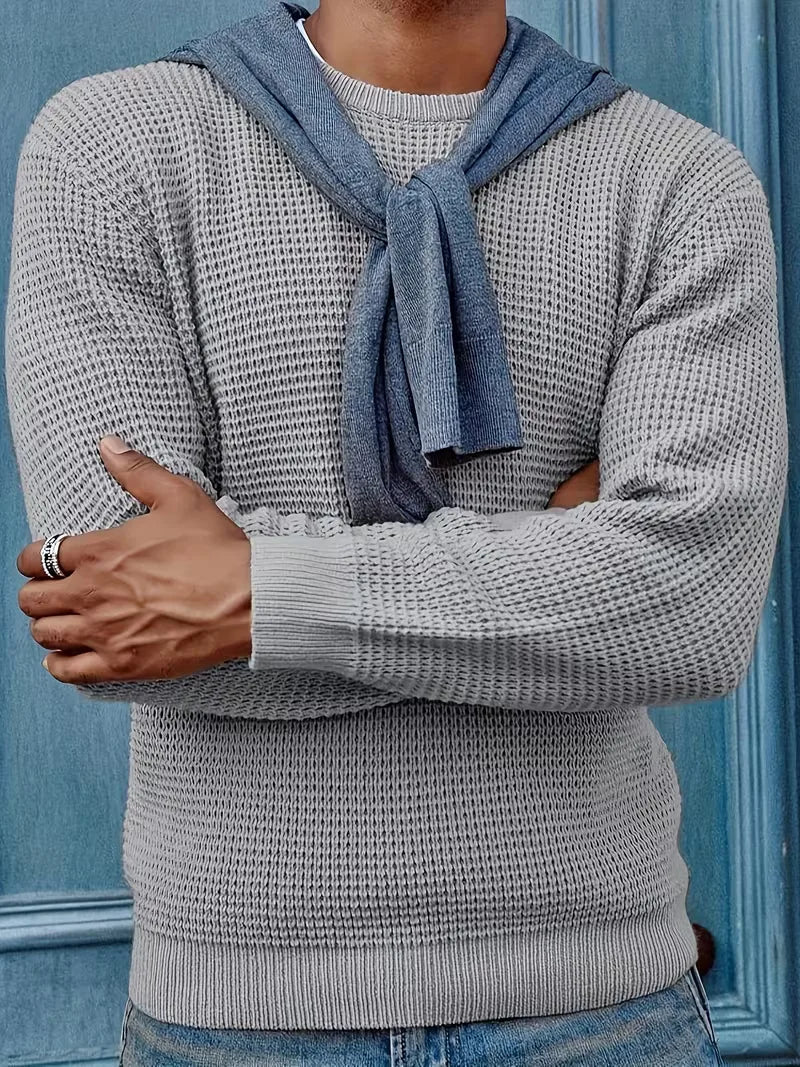 Men's Round Neck Long Sleeve Sweater