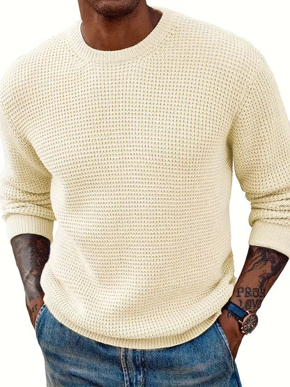 Men's Round Neck Long Sleeve Sweater