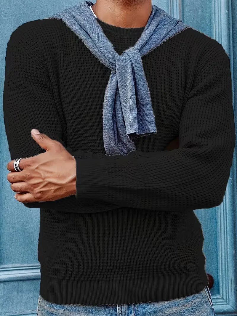 Men's Round Neck Long Sleeve Sweater