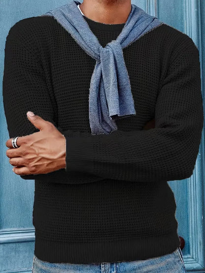 Men's Round Neck Long Sleeve Sweater